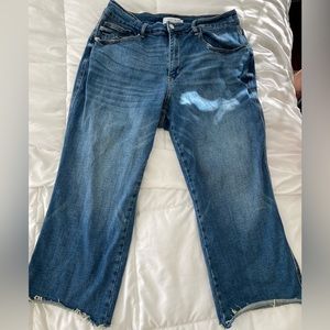 Just Blue Wide Leg Crop 16W